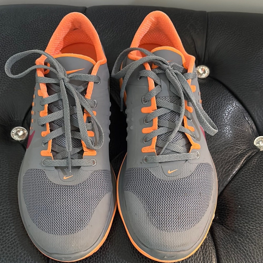 Nike Athletic Shoes in Gray and Orange